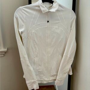 Lululemon Athletica White Utility Jacket with High Collar